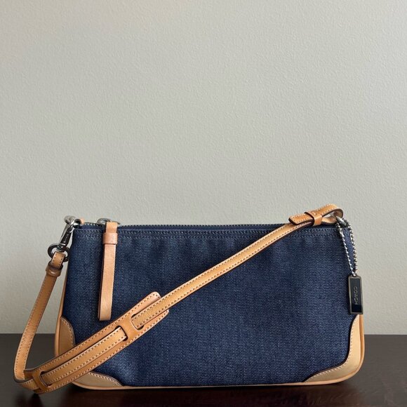 Coach Denim/Leather Trim Mini Purse Perfect Condition! - Picture 3 of 7